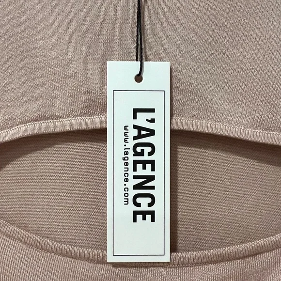 L'Agence Jocelyn Cutout Sweater in Pink (S) - Picture 11 of 12